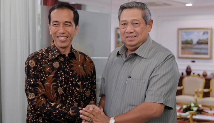 Presiden SBY dan Presiden Terpilih Jokowi