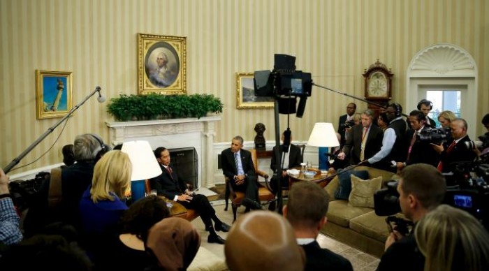 Konferensi pers Jokowi-Obama