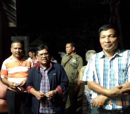 Kabid Kedaruratan dan Logistik BPBD Kota Pariaman, Zamzamil ST MM (pakai jaket)