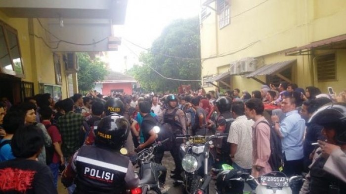 Suasana di kampus UMSU Medan