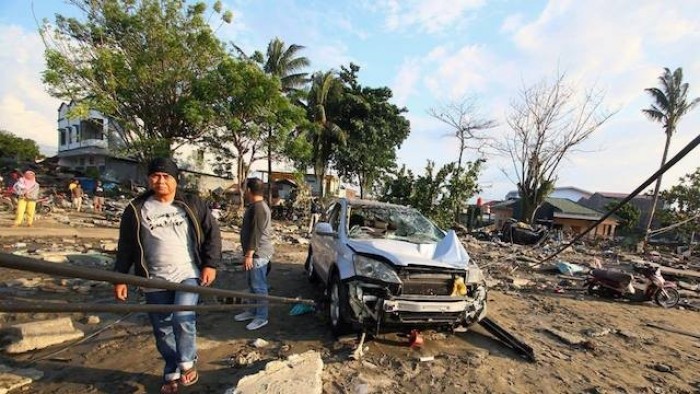 Dampak gempa Palu berkekuatan 7,4 SR yang disertai tsunami