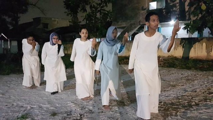 Pertunjukan Lembaga Teater Selembayung, Pekanbaru, Riau