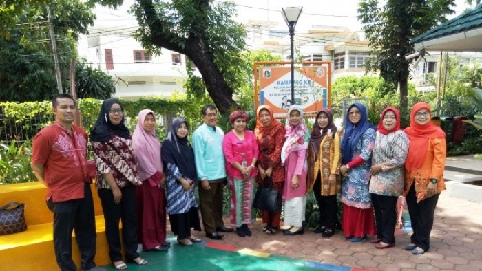Tim RBRA (Ruang Bermain Ramah Anak) Padang Panjang, Sumbar, Jumat (14/12/2018) berkunjung ke Ruang Publik Terpadu Ramah Anak (RPTRA) Tanah Abang, Jakarta