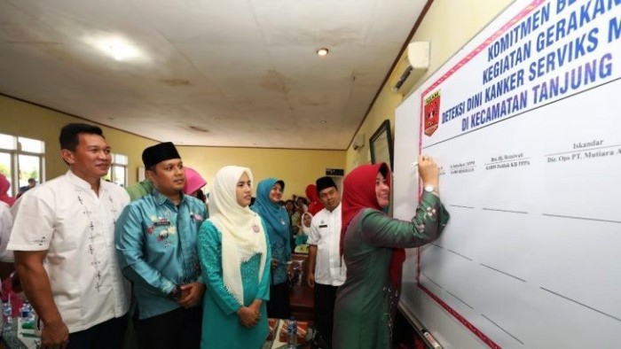 Acara peluncuran Gebyar IVA Test, Jumat (15/3/2019) di Tanjung Mutiara