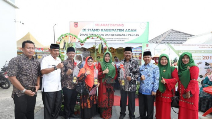 Pemkab Agam, melalui Dinas Perikanan dan Ketahanan Pangan (DPKP), menerima tiga kategori Penghargaan Adhikarya Pangan Nusantara tahun 2019