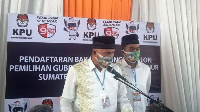 Pasangan bacalon Gubernur-Wakil Gubernur Mahyeldi-Audy Joinaldy