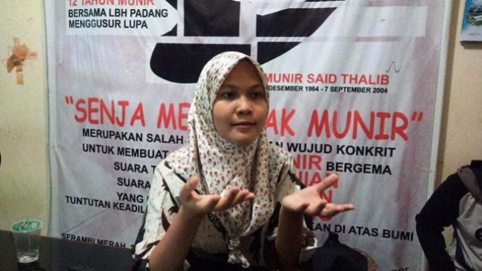 Direktur LBH Padang Indira Suryani
