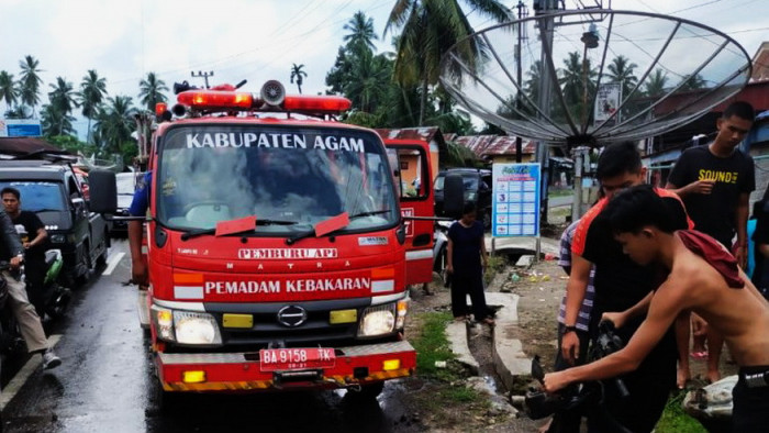 Motor terbakar
