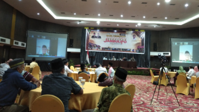 Seminar hasil penelitian sejarah dan budaya Kerarajaan Jambu Lipo di Padang, Rabu (1/12/2021). Gubernur harapkan hasil penelitian mampu meningkatkan kesejahteraan masyarakat sekitar. Foto Dok