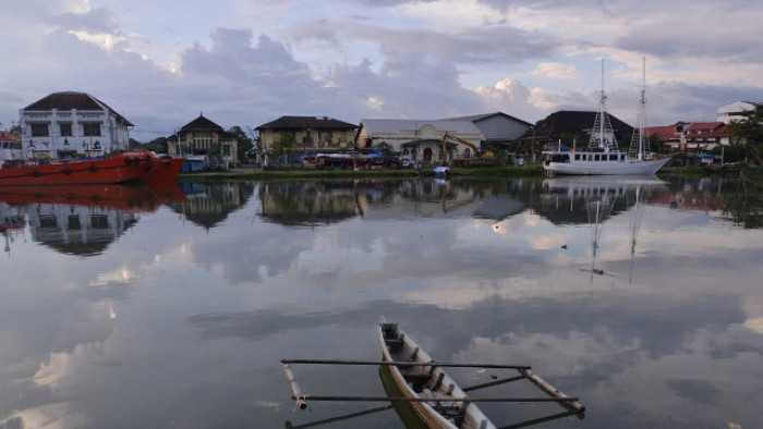 Pelabuhan Muaro Kota Padang yang jadi hulu Sungaai Batang Arau (Foto Okezone)