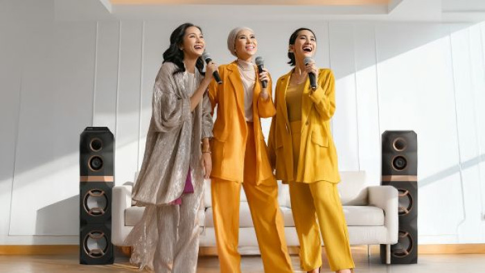 Rasakan suara yang jernih saat berkaraoke dengan Sharp Speaker SAS series