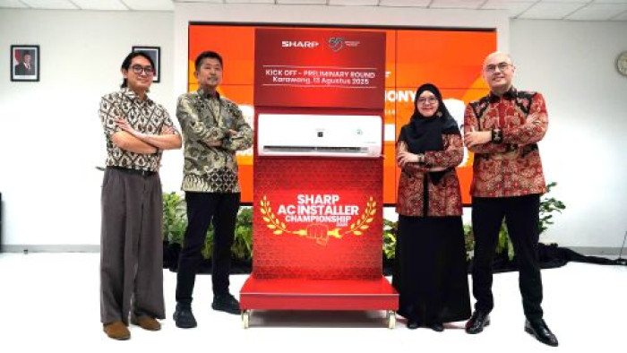Perwakilan Sharp meresmikan program AC installer championship 2025