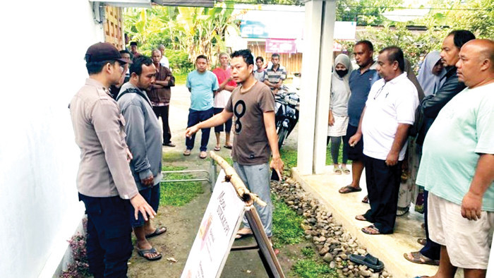 Polres Lima Puluh Kota memeriksahampir 24 orang saksi kasus kemaan pensiunan guru foto posmetropadang.co.id