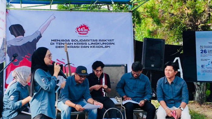 Lembaga Bantuan Hukum (LBH) Padang meluncurkan Catatan Tahunan (CATAHU) 2025 bertajuk “Genosida Kekerasan Negara atas HAM, Demokrasi, dan Ruang Hidup di Sumatera Barat”, Senin (20/01/2026). foto LBH Padang