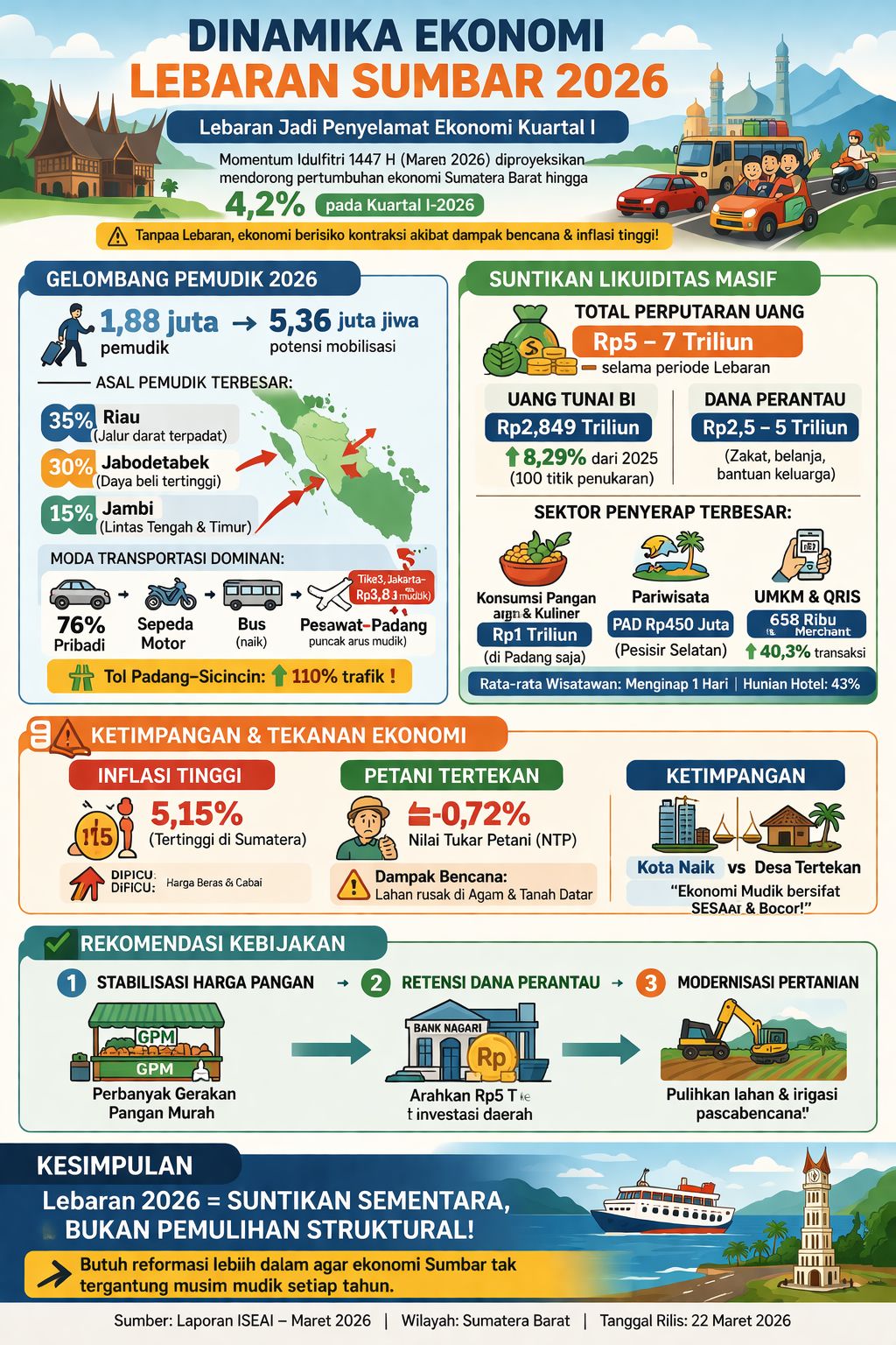 
Sumber: Diolah dari laporan Indonesia Strategic and Economic Action Institution
