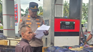 Polsek Pasaman Lakukan Pengecekan SPBU Sariak,