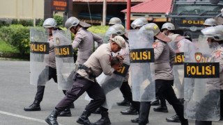 Polres Pasaman Barat Gelar Latihan Dalmas, Tingkatkan Kemampuan Pengendali Massa Personel
